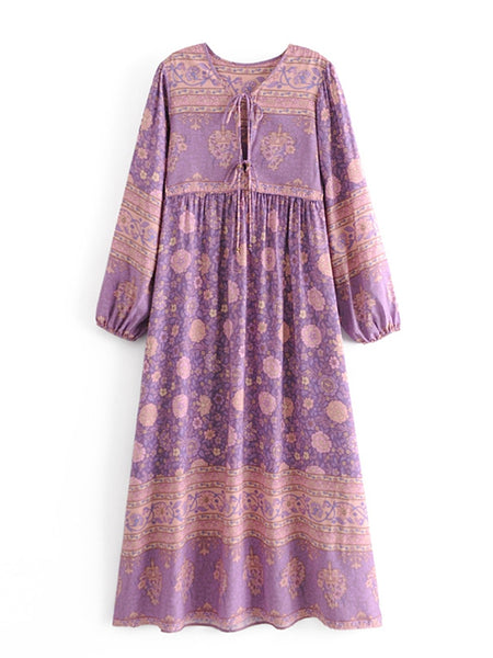Lavender & Pink Maxi Dress