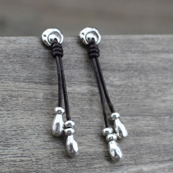 Silver Beads Earrings