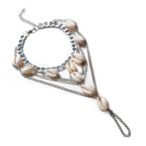 Shells Chains Barefoot Sandal