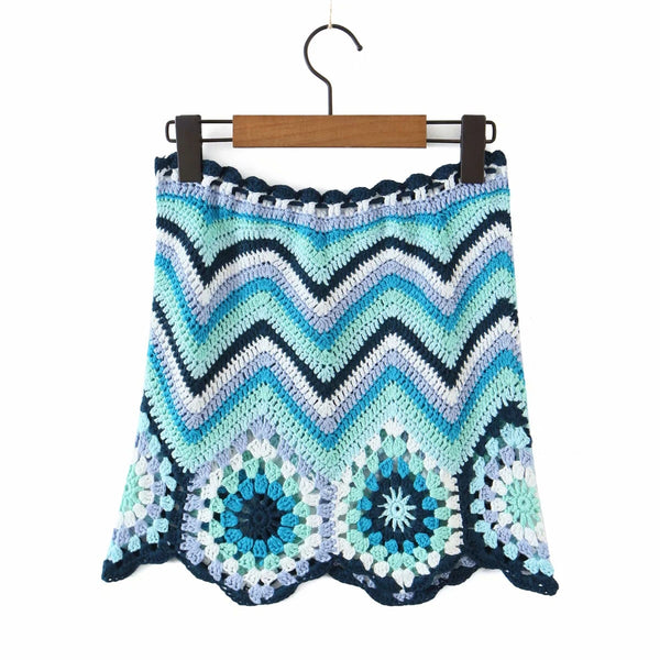 Granny Square Mini Skirt