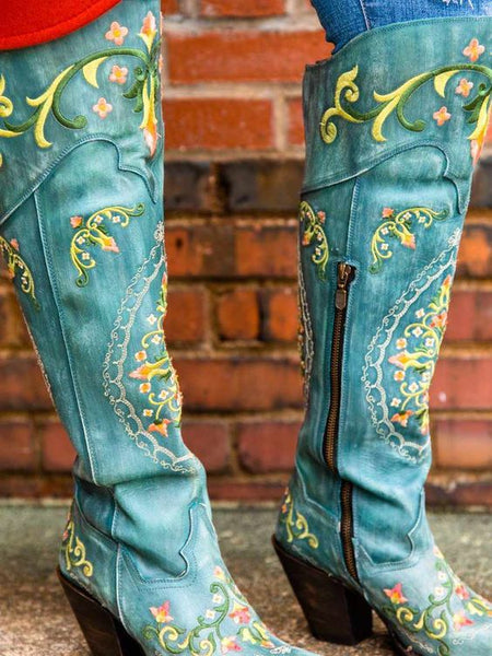 Emboidered Cowgirl Boots