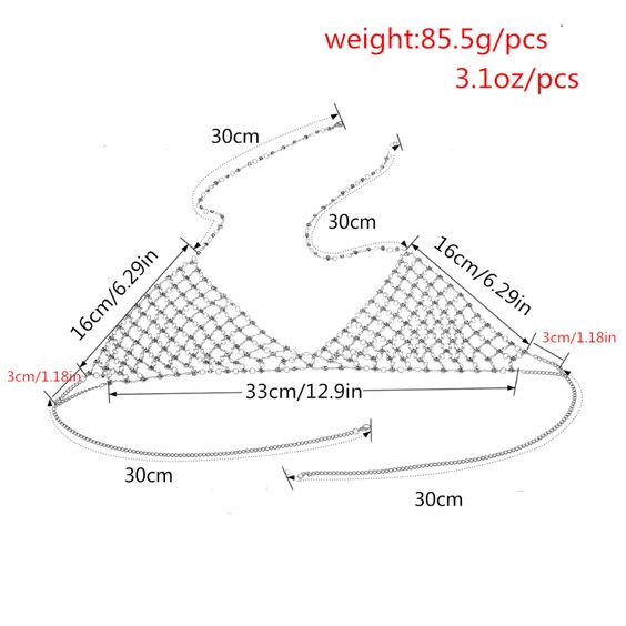 Chainmail Bra Or 9 Other Styles Coins Sequins Rhinestones Chain Mail D ...