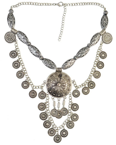 Gypsy Coins Bib Necklace
