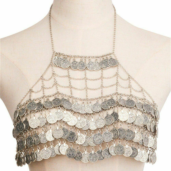 Silver Coins Halter