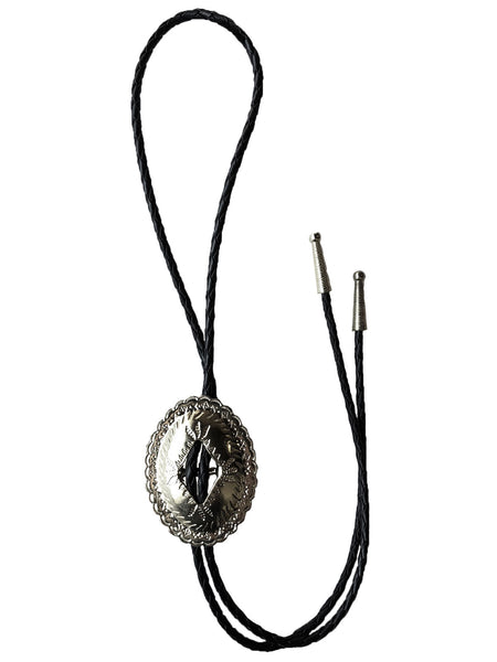 Black Concho Bolo Tie