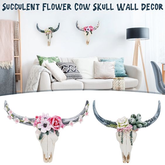 Cow Skull Wall Hanging
