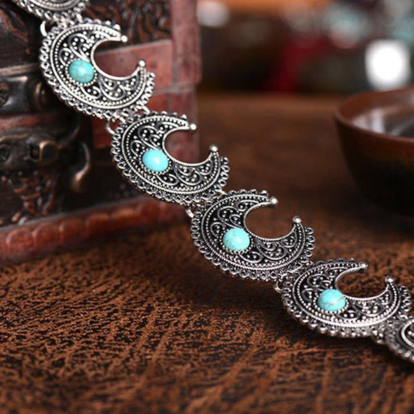 Crescents Turquoise Choker