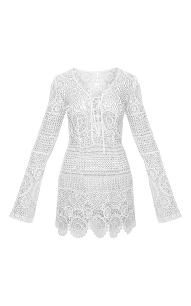 White Desert Rose Dress