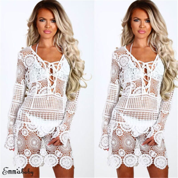 White Handmade Crochet Dress