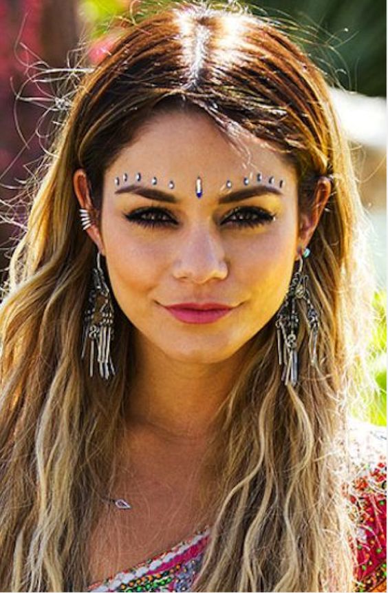Bindi Face Jewels Stick On Festival Goddess Rave Bling Facial Jewelry 5  Styles You Pick