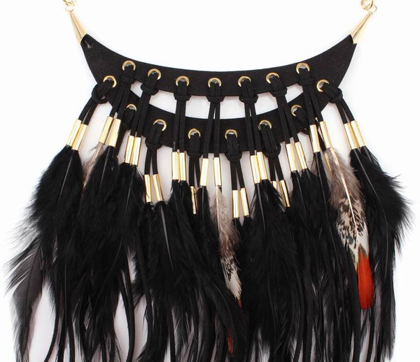 Indian Feathers Necklace