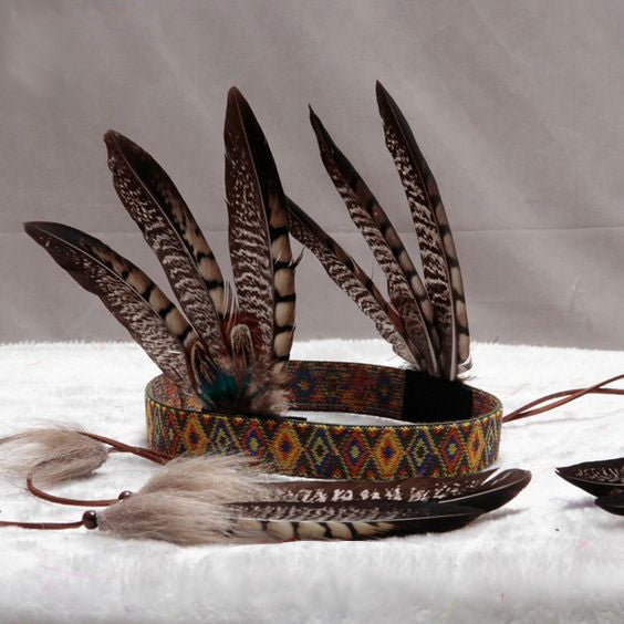 Tribal Feather Headband