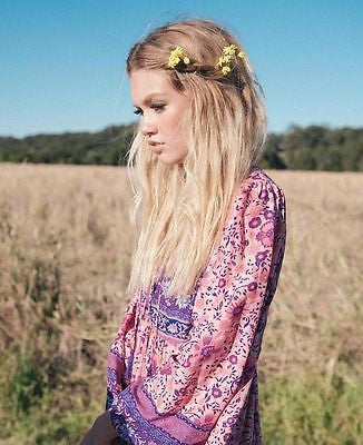 Boho Maxi Dress "Folk Town" Pink & Purple Floral Peasant Sleeved Long Festival Gown Small Medium Or Large Boho Maxi Dress "Folk Town" Pink & Purple Floral Peasant Sleeved Long Festival Gown Small Medium Or Large