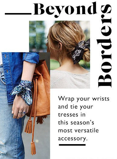 Navy Blue Bandana Boho Festival Scarf Cowgirl Neckerchief Choker Hair Tie Bracelet