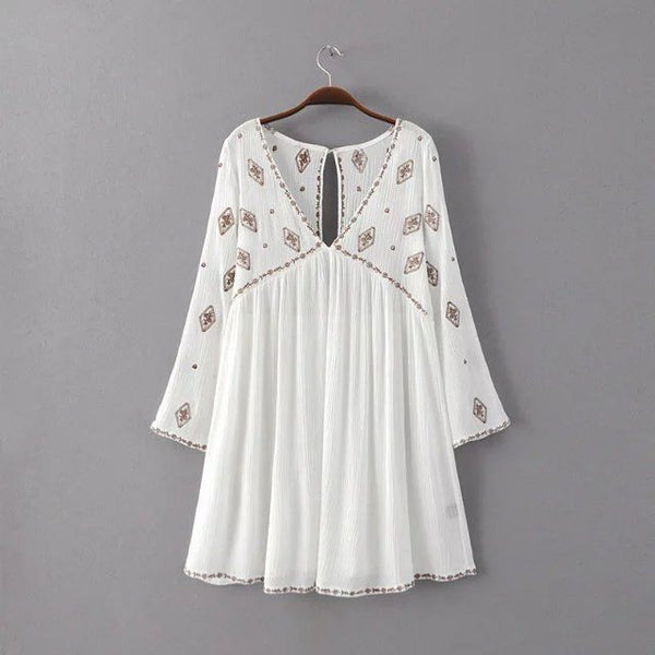 White Embroidered Tunic