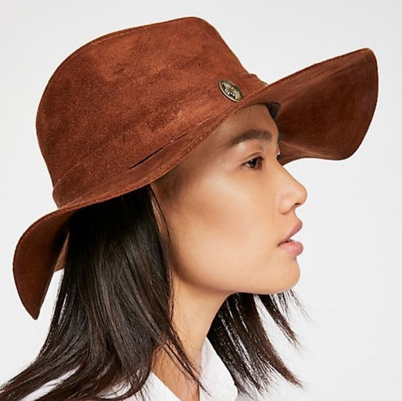 Brown Suede Hat