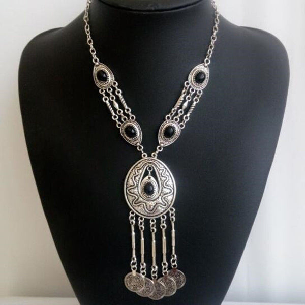 Long Coins Necklace