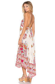Red White Boho Dress