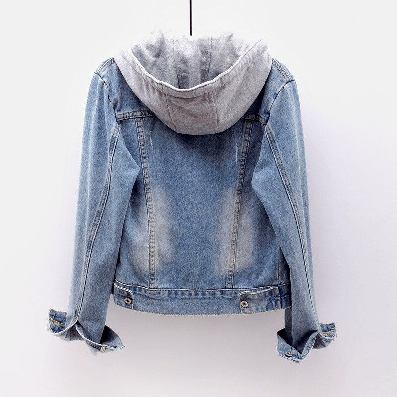 Democracy Hooded Denim Jean Jacket - 20708284 | HSN