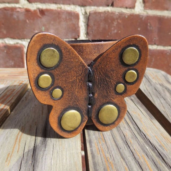 Leather Butterfly Cuff