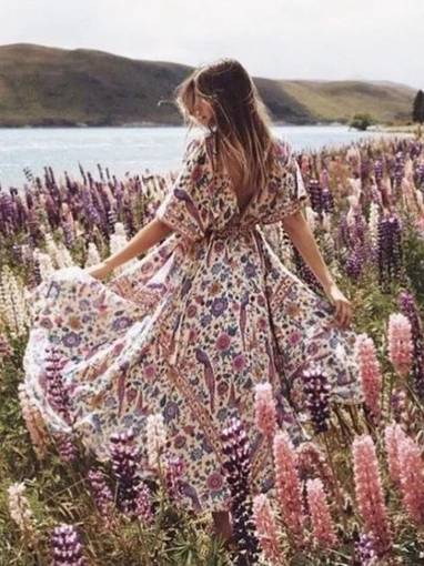 Lovebird Maxi Dress Chamomile