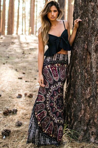 Bohemian Maxi Skirt