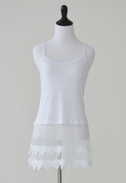 White Lace Top Extender