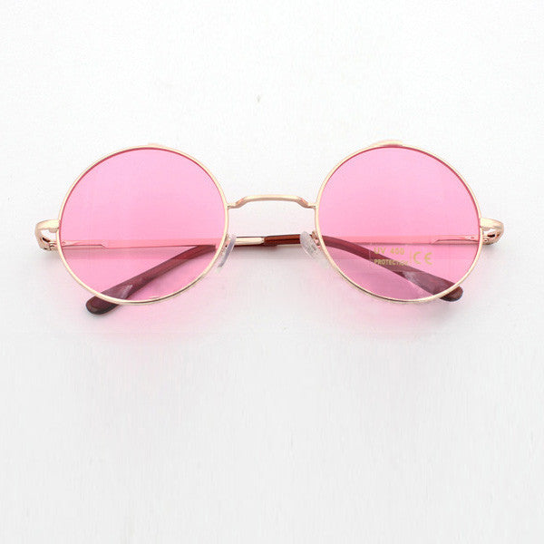 Round Pink Sunglasses