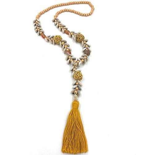 Cowrie Necklace With Tassel