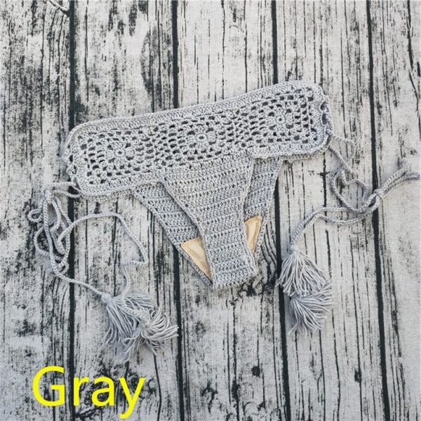 Gray Crochet Bottoms