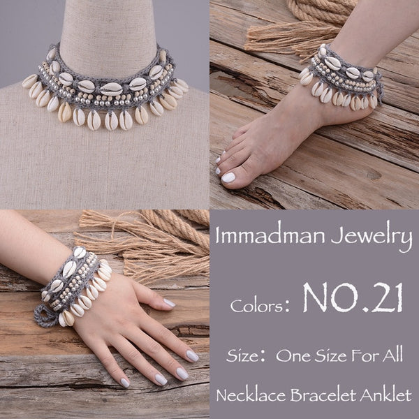 Gray Choker Bracelet Or Anklet