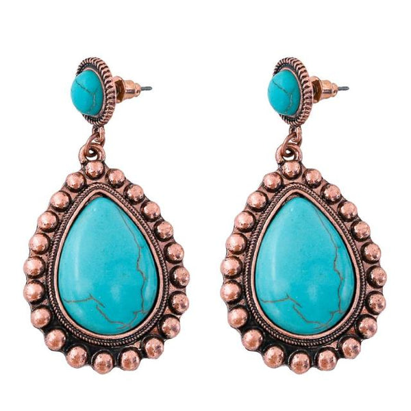 Turquoise Teardrop Earrings