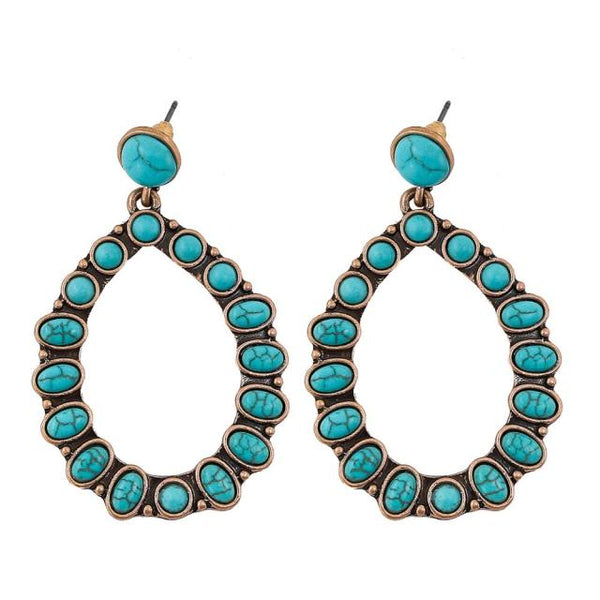 Turquoise Loops Earrings