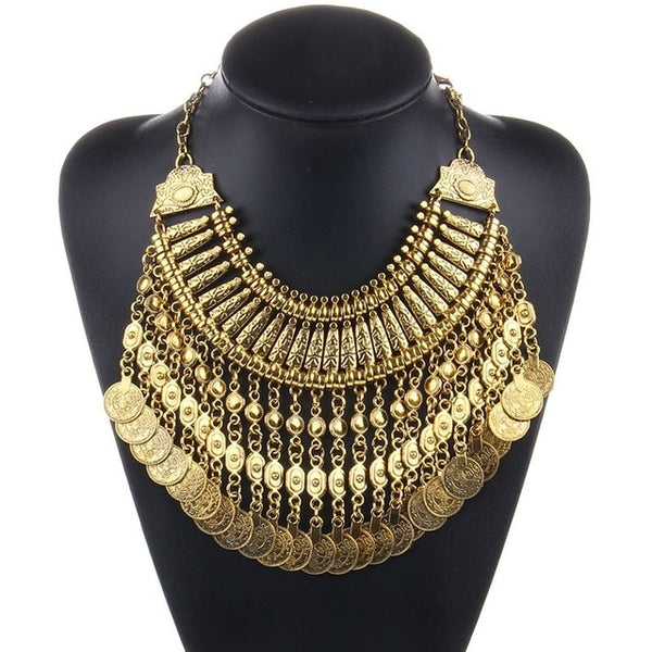 Gold Gypsy Coins Necklace