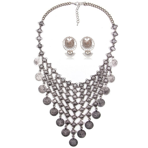 Chain Mail Coins Necklace