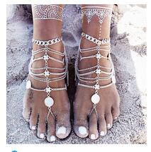 Coin Barefoot Sandals