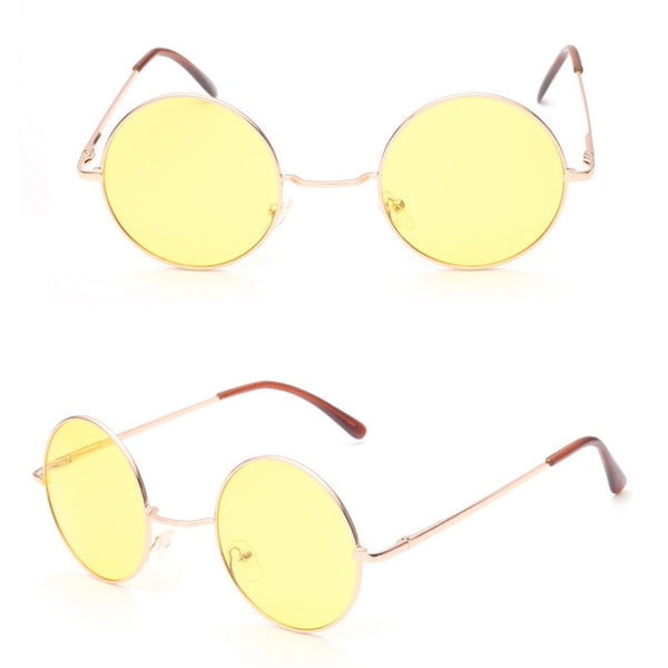 Round Yellow Sunglasses