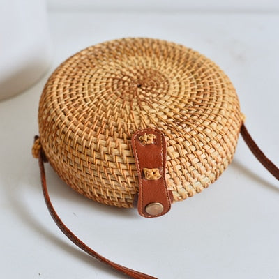 Straw Canteen Bag