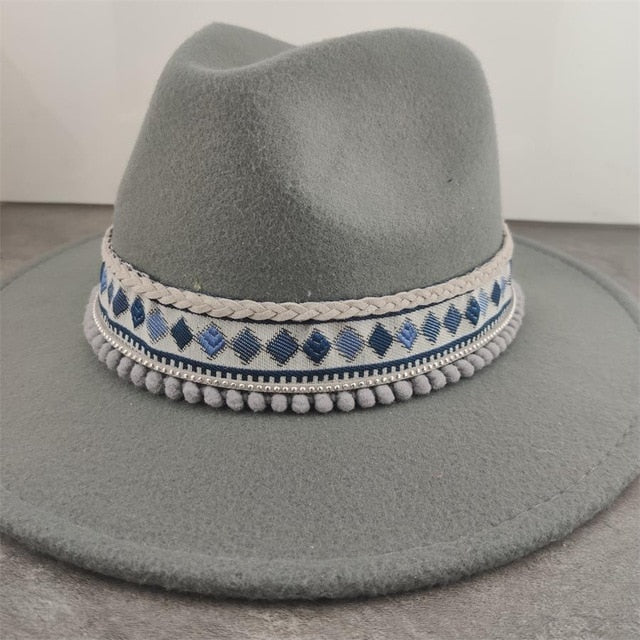 Gray Panama Hat