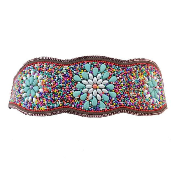 Multi Colored Beads Belt