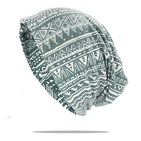 Mint Aztec Beanie