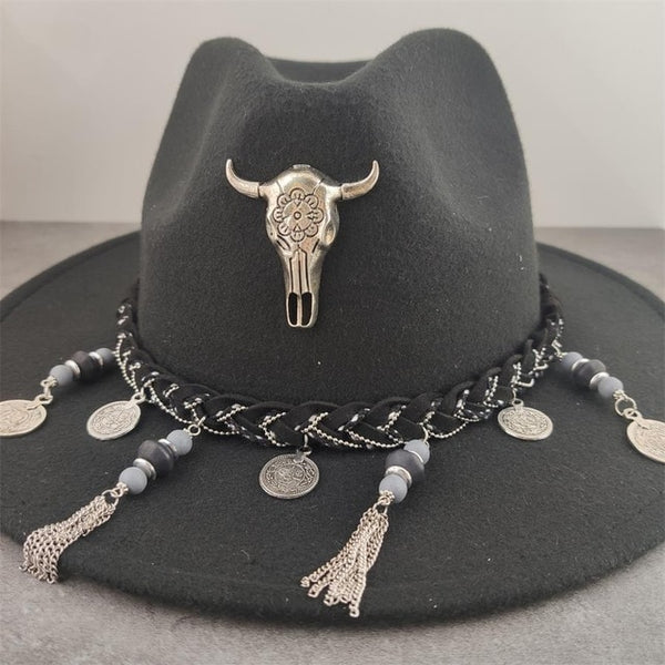 Black Longhorn Hat