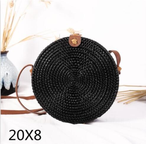 Round Black Purse