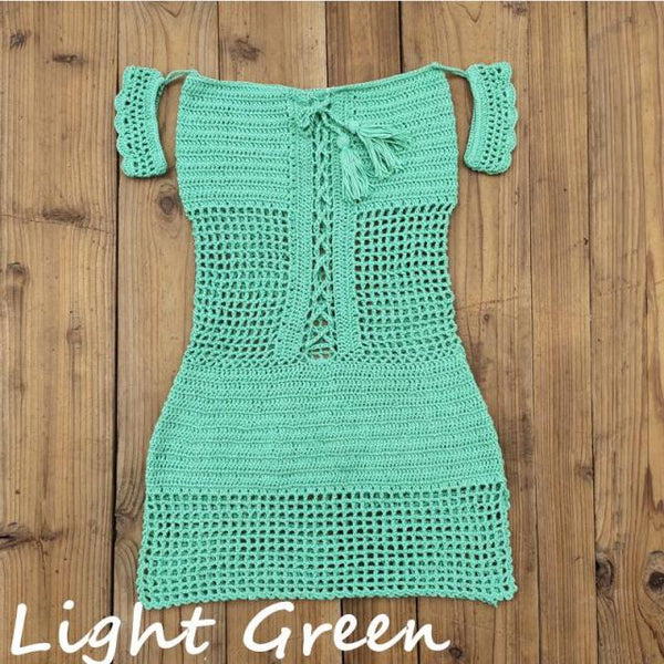 Mint Green Crochet Dress