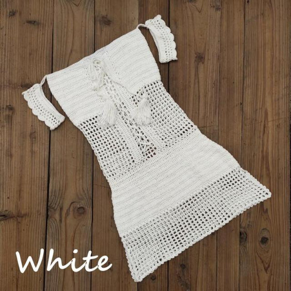 Lace Up Crochet Dress