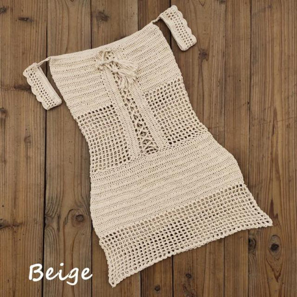 Beige Crochen Dress
