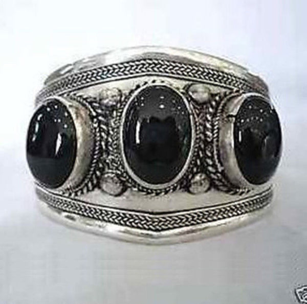 Black Silver Gypsy Bracelet
