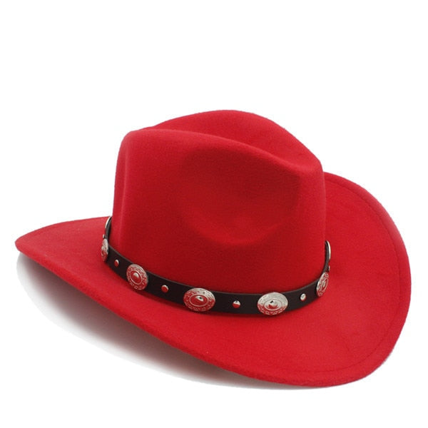 Red Conchos Cowboy Hat