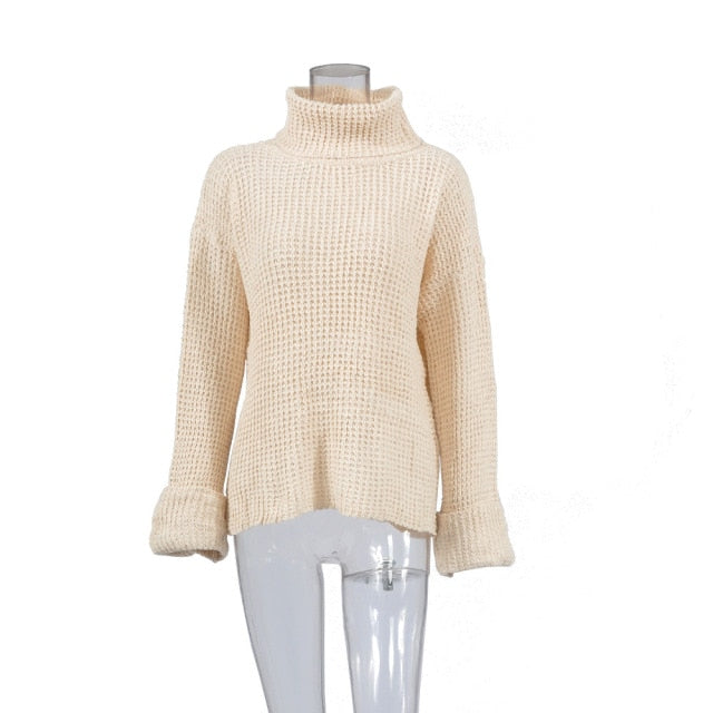 Chunky Turtleneck Sweater Pullover Jumper Coffee Beige Or Black You Ch ...