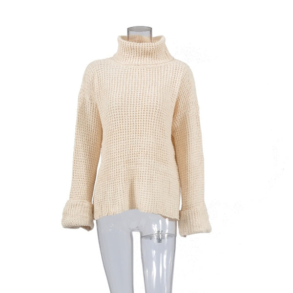 Turtleneck Sweater With Cuffs